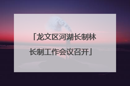 龙文区河湖长制林长制工作会议召开