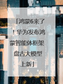 鸿蒙6来了！华为发布鸿蒙智能体框架 盘古大模型上新
