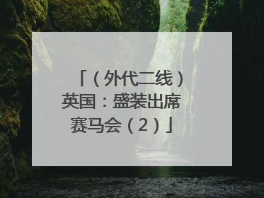 （外代二线）英国：盛装出席赛马会（2）