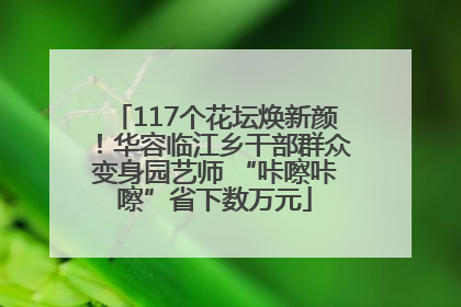 117个花坛焕新颜！华容临江乡干部群众变身园艺师 “咔嚓咔嚓”省下数万元