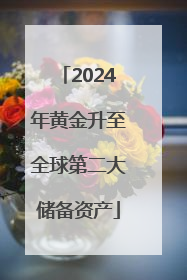 2024年黄金升至全球第二大储备资产