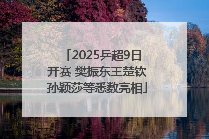 2025乒超9日开赛 樊振东王楚钦孙颖莎等悉数亮相