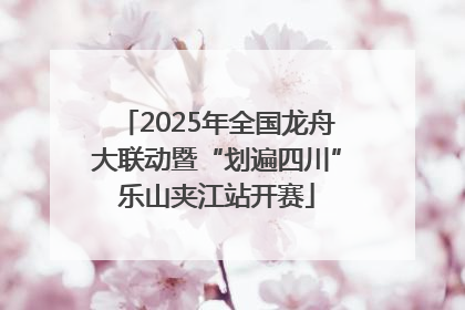 2025年全国龙舟大联动暨“划遍四川”乐山夹江站开赛