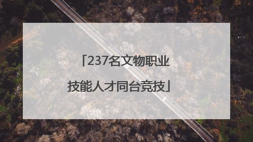 237名文物职业技能人才同台竞技