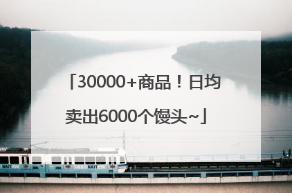 30000+商品！日均卖出6000个馒头~
