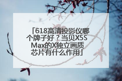 618高清投影仪哪个牌子好？当贝X5S Max的X独立画质芯片有什么作用