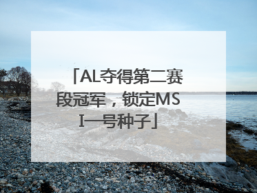 AL夺得第二赛段冠军，锁定MSI一号种子