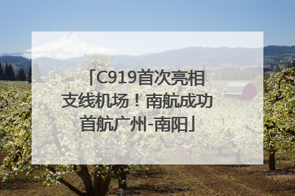 C919首次亮相支线机场！南航成功首航广州-南阳